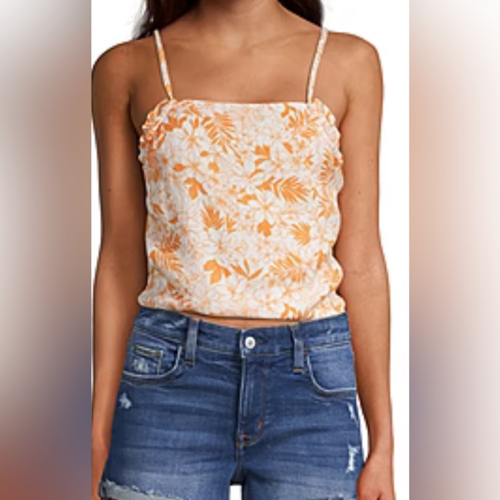 🌹Arizona Juniors Womens‎ Square Neck Sleeveless Tank Top. NWOT